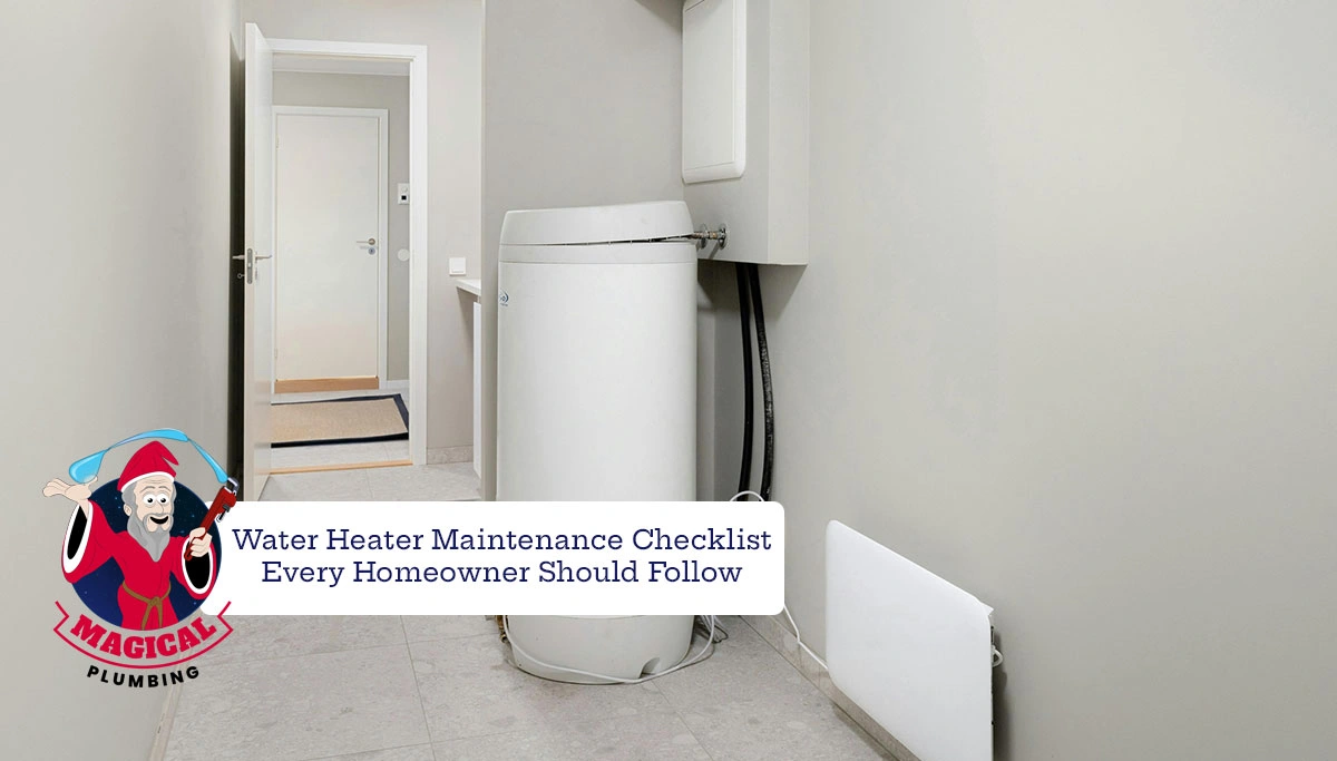 water heater in a room